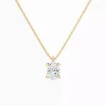 Eterna Oval Lab Grown Diamond Solitaire Pendant