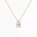 Eterna Emerald Lab Grown Diamond Solitaire Pendant