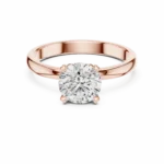 Ares 4-Prong Solitaire Round Diamond Engagement Ring