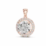 Callista Round Diamond Pendant